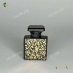 شیشه عطر آنتیک طلاکوب مشکی