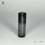 شيشه عطر قلبی استوانه ای مشکی