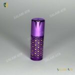 شيشه عطر قلبی استوانه ای بنفش