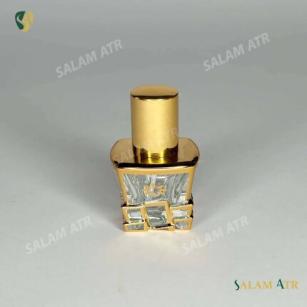 شیشه عطر شيشه طلاكوب برجسته
