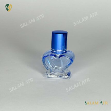 شیشه عطر قلبی آبی