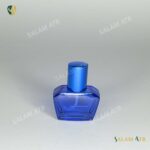 شیشه عطر گلدانی آبی