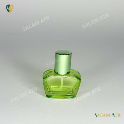 شیشه عطر گلدانی سبز
