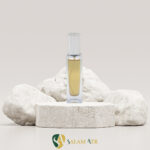شیشه عطر بارالان مکعب ایزی کریمپ 30 میل مدل 4850T با درب استوانه‌ای نقره ای با بکگراند