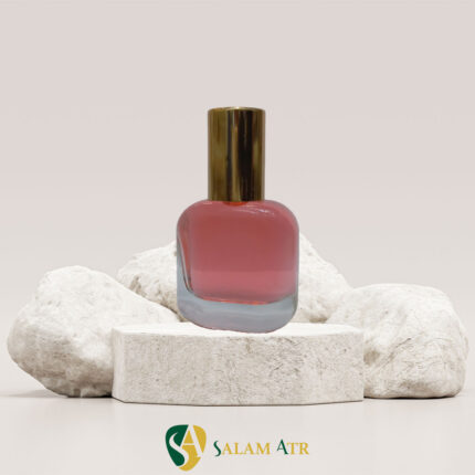 شیشه عطر زارا ایزی کریمپ ۲۵ میل مدل AZ-YS695 با درب استوانه‌ای طلایی با بکگراند