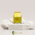 شیشه عطر ایفوریا 25 میل مدل PT374T با اسپری پیچی طلایی با بکگراند