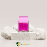 شیشه عطر ایفوریا 25 میل مدل PT374T با اسپری پیچی صورتی با بکگراند