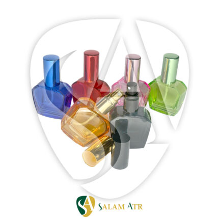 شیشه عطر گلدانی 15 میل رنگی مدل FX557C