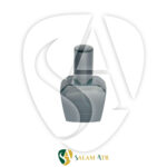 شیشه عطر گلدانی 15 میل رنگی مدل FX557C مشکی