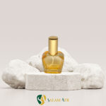 شیشه عطر گلدانی 15 میل رنگی مدل FX557C زرد با بگراند