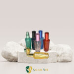 شیشه عطر خمره‌ای ۱۵ میل رنگی مدل FX22C f با بک گراند