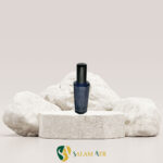 شیشه عطر خمره‌ای ۱۵ میل رنگی مشکی مدل FX22C با بک گراند