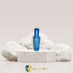 شیشه عطر خمره‌ای ۱۵ میل رنگی آبی مدل FX22C با بک گراند