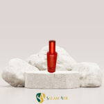 شیشه عطر خمره‌ای ۱۵ میل رنگی قرمز مدل FX22C با بک گراند