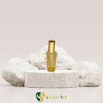 شیشه عطر خمره‌ای ۱۵ میل رنگی زرد مدل FX22C با بک گراند