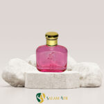 شیشه عطر پولو کتابی 50 میل مدل PT184C صورتی با بکگراند