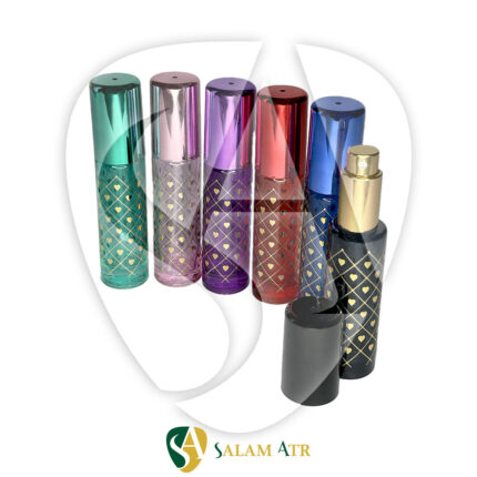 شیشه عطر قلبی رنگی ۱۵ میل مدل FX016