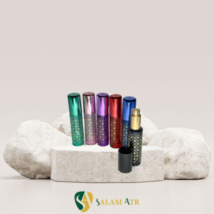 شیشه عطر قلبی رنگی ۱۵ میل مدل FX016 با بکگراند