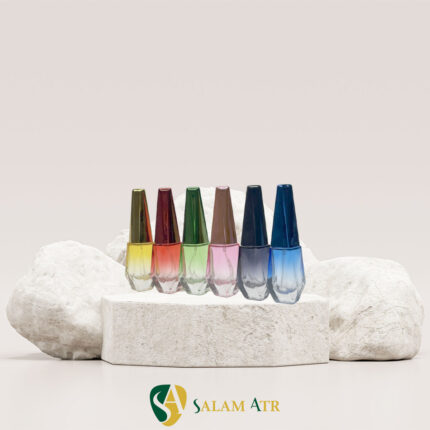 شیشه عطر انجو (لاکی) ۱۰ میل رنگی مدل PT041C با بکگراند