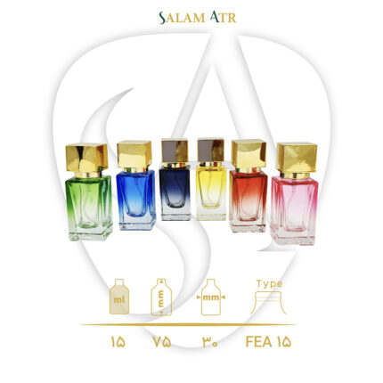 شیشه عطر ناسوماتو ۱۵ میل رنگی مدل PT904C با مشخصات