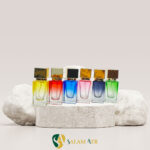 شیشه عطر ناسوماتو ۱۵ میل رنگی مدل PT904C با بکگراند
