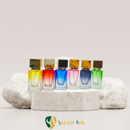 شیشه عطر ناسوماتو ۱۵ میل رنگی مدل PT904C با بکگراند
