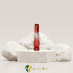 شیشه عطر ارگانزا ۲۲ میل با درب UV مدل AZ109 قرمز با بکگراند