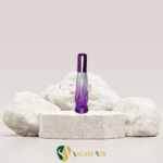 شیشه عطر ارگانزا ۲۲ میل با درب UV مدل AZ109 بنفش با بکگراند