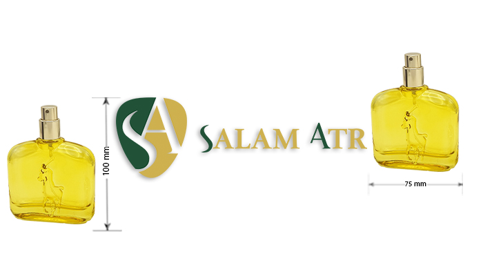 ابعاد شیشه عطر پولو کتابی 50 میل مدل PT184C