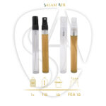 شیشه عطر ویال 10 میل با کپ و والف شفاف و مشکی کد LG06B با مشخصات