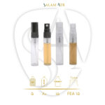 شیشه عطر ویال 5 میل پیچی کد LG06B با کپ و والف شفاف و مشکی با مشخصات