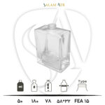 شیشه عطر TP50-0002 شفاف 50 میل با مشخصات