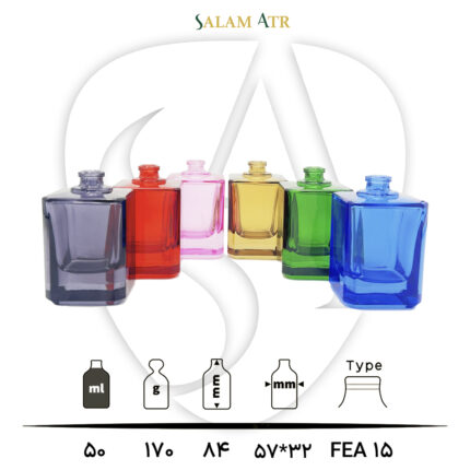 شیشه عطر TP50-0003 رنگی 50 میل با مشخصات