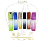 شیشه عطر آلفا رنگی ۱۵ میل کد DH3121 با مشخصات