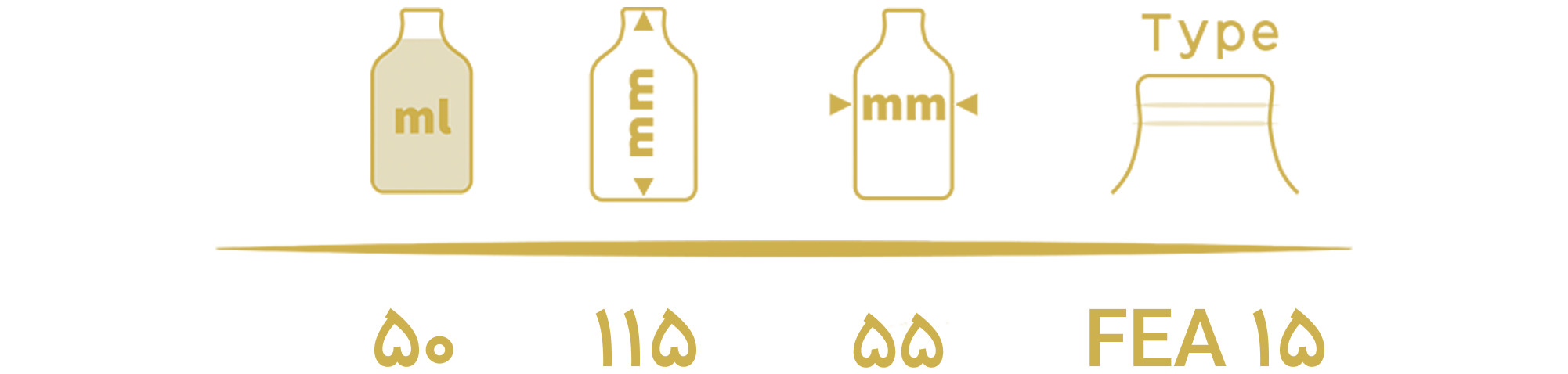 مشخصات شیشه عطر چمپیون 50 میل کد PT783C