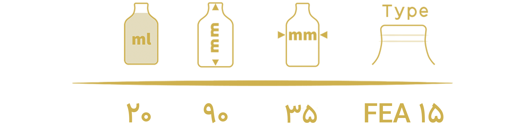 مشخصات شیشه عطر استوانه رنگی ۲۰ میل کد AZY-16-5