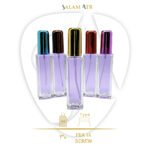 شیشه ی عطر بارلان بلند30 میلدهنه 18 والف پلاستیکی کد az105 با مشخصات