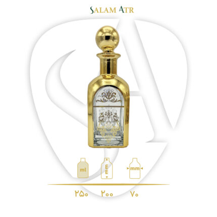 شیشه عطر RCR هرمی طلاکوب 250 میل کد AZY-16-25 طرح (2) با مشخصات