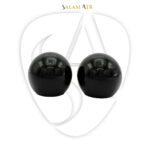 کپ گرد شیشه عطر کد AZY-16-25 مشکی