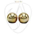 کپ گرد شیشه عطر کد AZY-16-25 طلایی