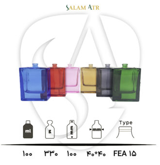 شیشه عطر TP100-0009 رنگی 100 میل با مشخصات