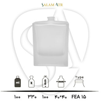 شیشه عطر TP100-0009 مات 100 میل با مشخصات
