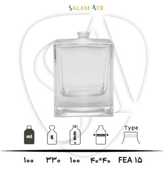 شیشه عطر TP100-0009 شفاف 100 میل با مشخصات