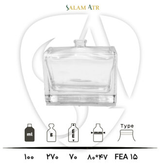 شیشه عطر TP100-0016 شفاف 100 میل با مشخصات