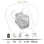 شیشه عطر TP100-0016 شفاف 100 میل با مشخصات