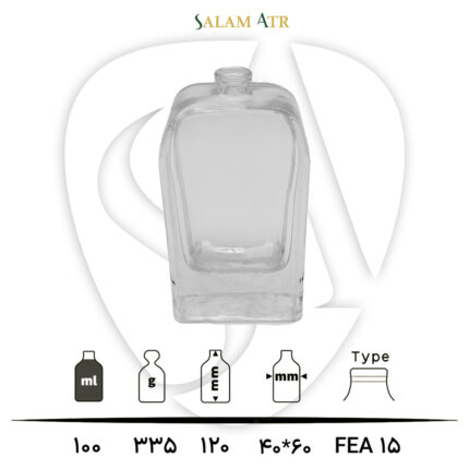 شیشه عطر TP100-0018 شفاف 100 میل با مشخصات