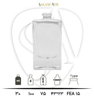 شیشه عطر TP30-0002 شفاف 30 میل با مشخصات