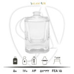 شیشه عطر TP50-0003 شفاف 50 میل با مشخصات