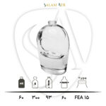 شیشه عطر TP60-012 شفاف 50 میل با مشخصات