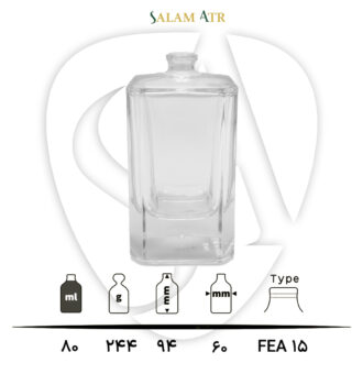 شیشه عطر TP80-003 شفاف 80 میل با مشخصات